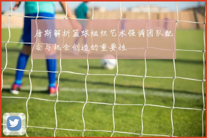 唐斯解析篮球组织艺术强调团队配合与机会创造的重要性